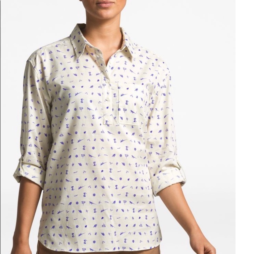 The Northface Bayward long sleeve blouse NWT